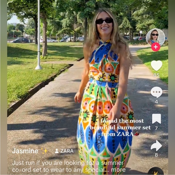 ZARA Printed Halter Top 7703/025 278/015 - Picture 4 of 8